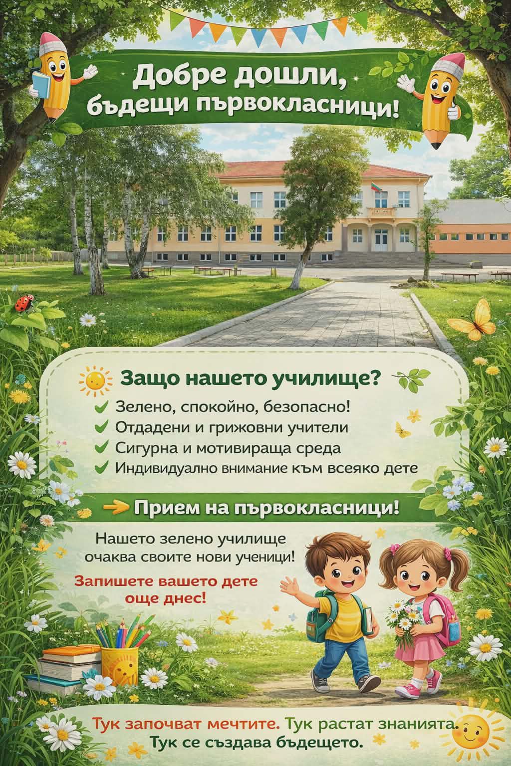 Плакат за ОУ ''Иван Вазов''