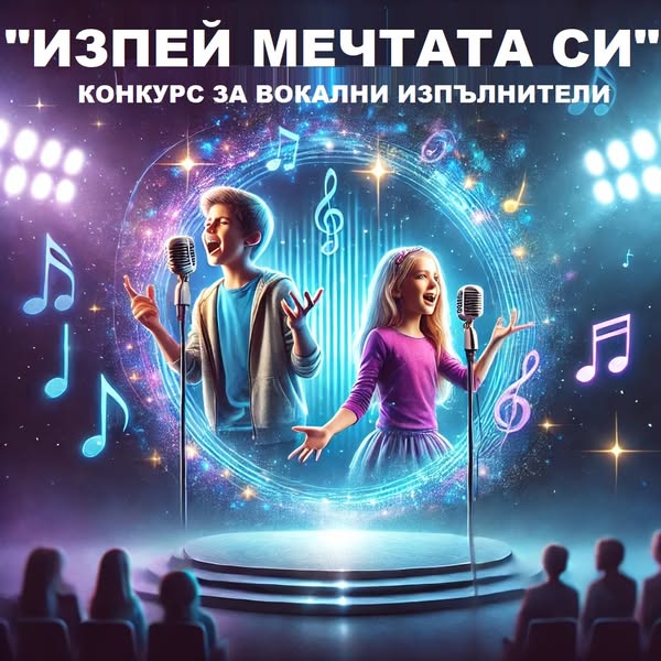 Плакат за конкурс ''Изпей мечтата си''