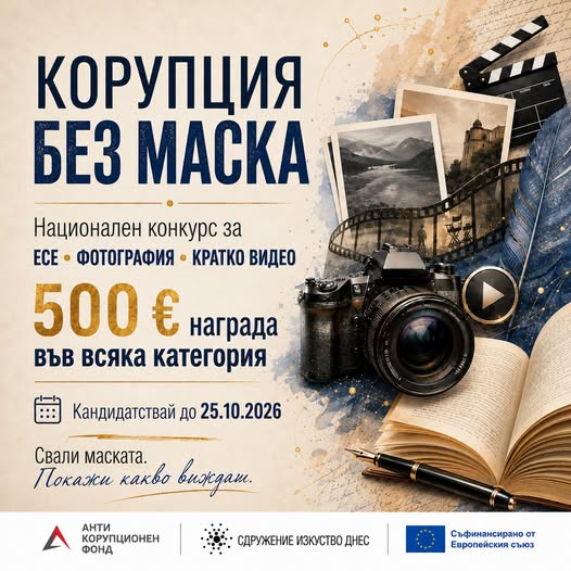 Плакат ''Корупция без маска''