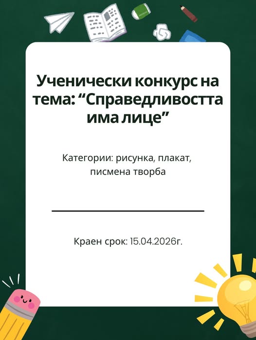 Плакат ''Справедливостта има лица''