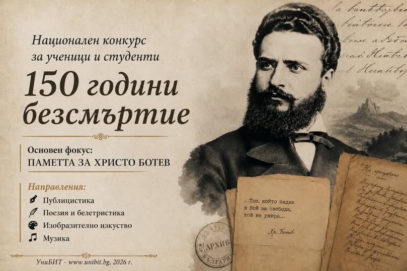 Плакат за ''150 г. безсмъртие''